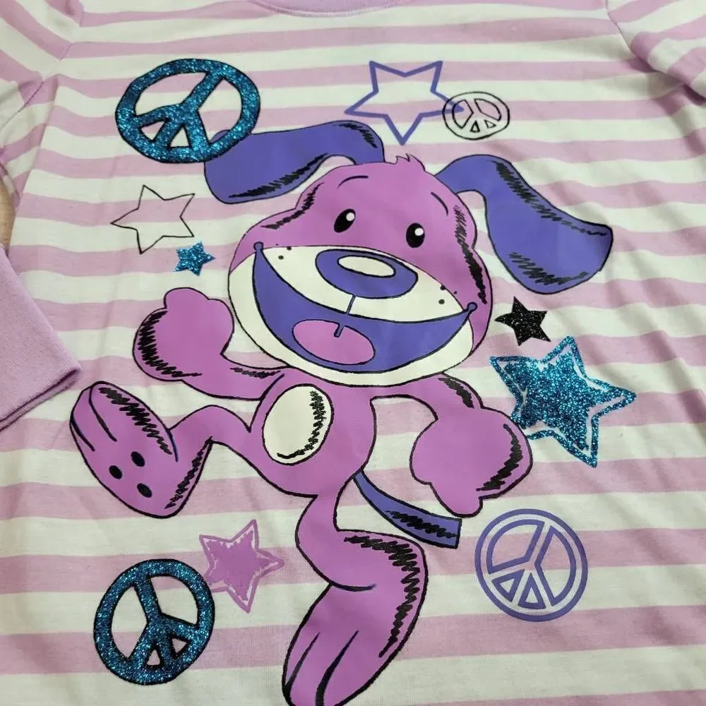 Justice peace sign puppy shirt 14